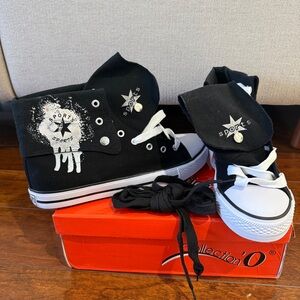 8.5 Women Black High-Top Sneakers BRAND NEW